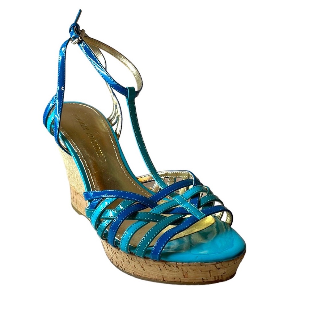 Audrey Brooke Blue/Teal Wedges